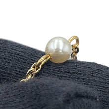 将图像加载到图库查看器中，LOUIS VUITTON Necklace Louisa GoldM01610 Gold Plated Faux Pearl
