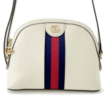 将图像加载到图库查看器中，GUCCI Ophidia Shoulder Bag White719881 Leather
