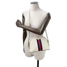 将图像加载到图库查看器中，GUCCI Ophidia Shoulder Bag White719881 Leather
