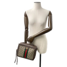 Load image into Gallery viewer, GUCCI Ophidia GG Supreme Shoulder Bag Beige/Brown550622 PVC Leather

