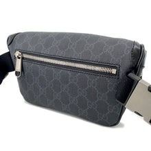 Load image into Gallery viewer, GUCCI Interlocking G Belt Bag Black682933 GG Supreme Leather
