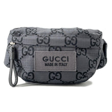 将图像加载到图库查看器中，GUCCI ★GG Nylon belt bag Gray767934 Eco Nylon
