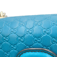 Load image into Gallery viewer, GUCCI Emily MicroGuccissima Chainshoulder Bag Turquise Blue449636 Leather

