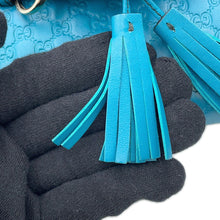 Load image into Gallery viewer, GUCCI Emily MicroGuccissima Chainshoulder Bag Turquise Blue449636 Leather
