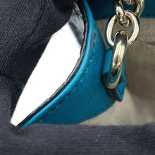 将图像加载到图库查看器中，GUCCI Emily MicroGuccissima Chainshoulder Bag Turquise Blue449636 Leather
