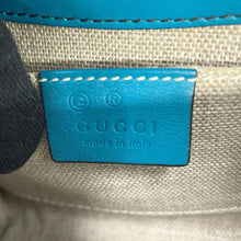 将图像加载到图库查看器中，GUCCI Emily MicroGuccissima Chainshoulder Bag Turquise Blue449636 Leather
