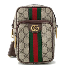 将图像加载到图库查看器中，GUCCI Ophidia GG Supreme Shoulder Bag Beige/Brown752565 PVC Leather
