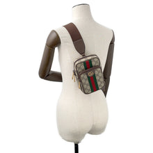 将图像加载到图库查看器中，GUCCI Ophidia GG Supreme Shoulder Bag Beige/Brown752565 PVC Leather
