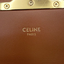 将图像加载到图库查看器中，CELINE Triomphe Claude Shoulder Bag Tan194142 PVC Calf Leather
