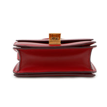 将图像加载到图库查看器中，CELINE Classic box Red189183DLS Leather Size Small
