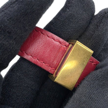 将图像加载到图库查看器中，CELINE Classic box Red189183DLS Leather Size Small
