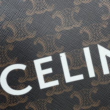 将图像加载到图库查看器中，CELINE Triomphe Vertical Cabas Tan194372 PVC Leather Size Mini
