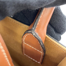 将图像加载到图库查看器中，CELINE Triomphe Vertical Cabas Tan194372 PVC Leather Size Mini
