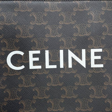 将图像加载到图库查看器中，CELINE Triomphe Vertical Cabas Tan194372 PVC Leather Size Mini

