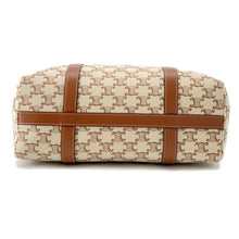 Load image into Gallery viewer, CELINE Triomphe Museum Bag Tote Bag Natural/Tan194542 Canvas Leather
