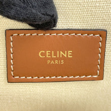 Load image into Gallery viewer, CELINE Triomphe Museum Bag Tote Bag Natural/Tan194542 Canvas Leather

