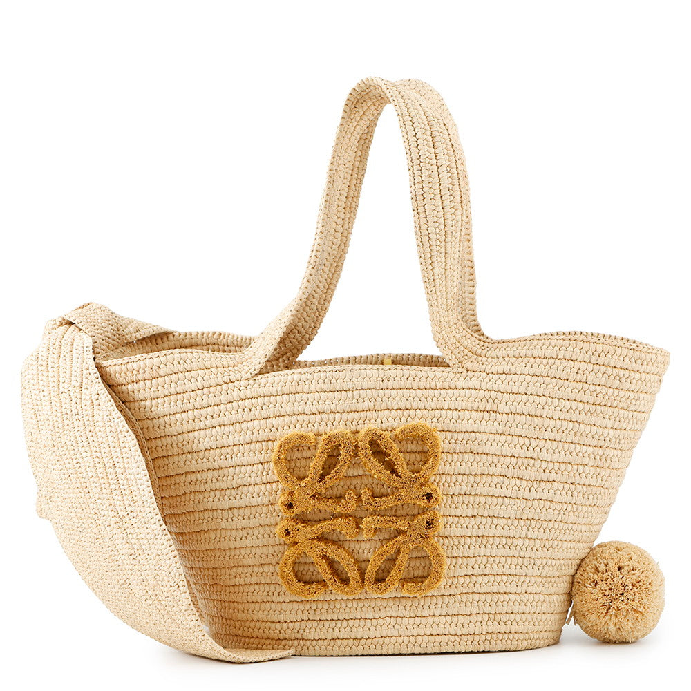 LOEWE Bunny Basket Bag Natural/YellowA223S18X01 Raffia