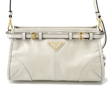 将图像加载到图库查看器中，PRADA Bonnie Shoulder Bag White1BH215 Leather Size Small

