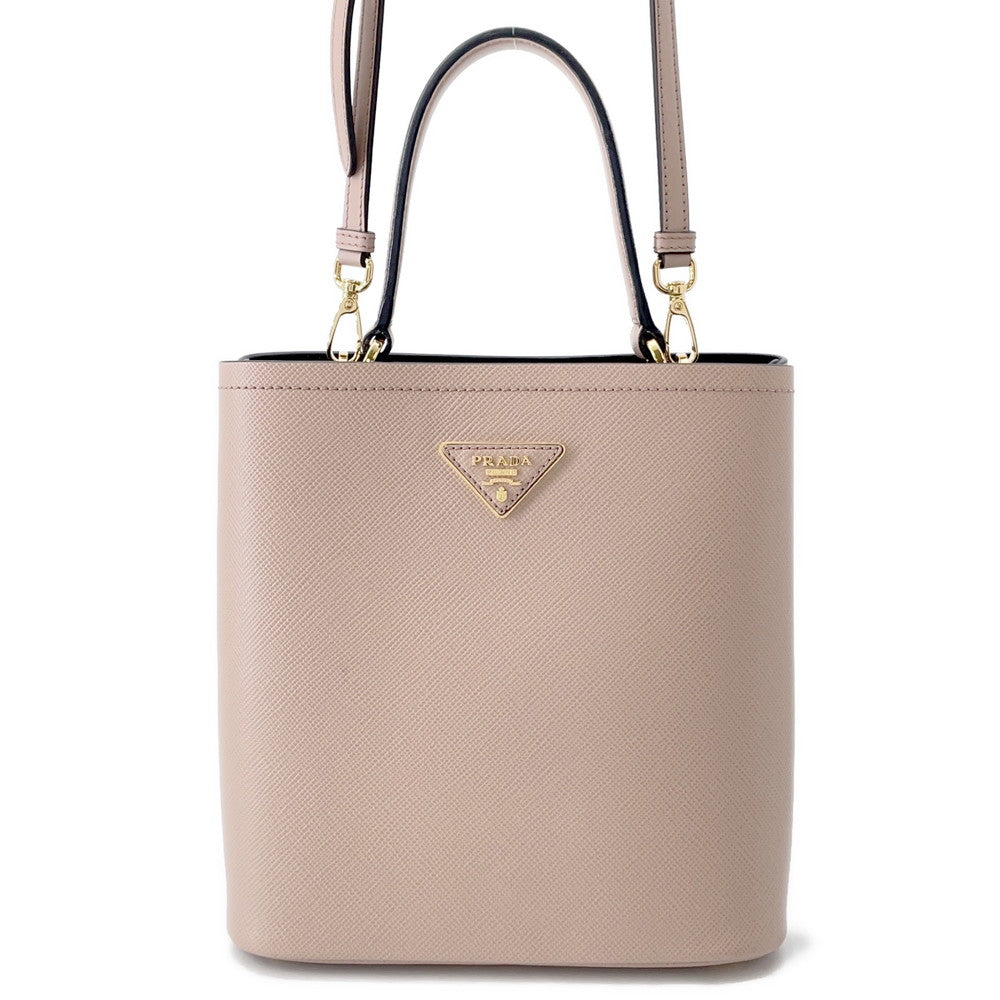 PRADA Panier 2WAYHandbag Pink/Black1BA212 Leather