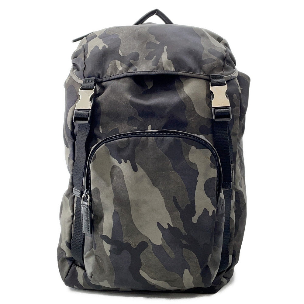 PRADA Camouflage Backpack Khaki/BlackV135 Nylon