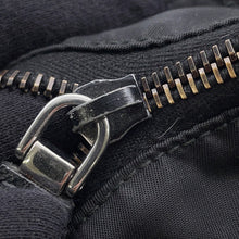 将图像加载到图库查看器中，PRADA Shoulder Bag Black Nylon Leather
