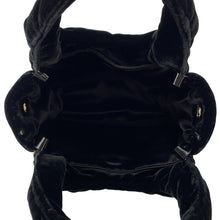 将图像加载到图库查看器中，PRADA Padded 2-Way Handbag Black1BA359 Velvet Size Mini
