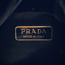 将图像加载到图库查看器中，PRADA Padded 2-Way Handbag Black1BA359 Velvet Size Mini
