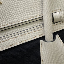 将图像加载到图库查看器中，PRADA 2WAYHandbag Black/WhiteBN2595 Canvas Leather
