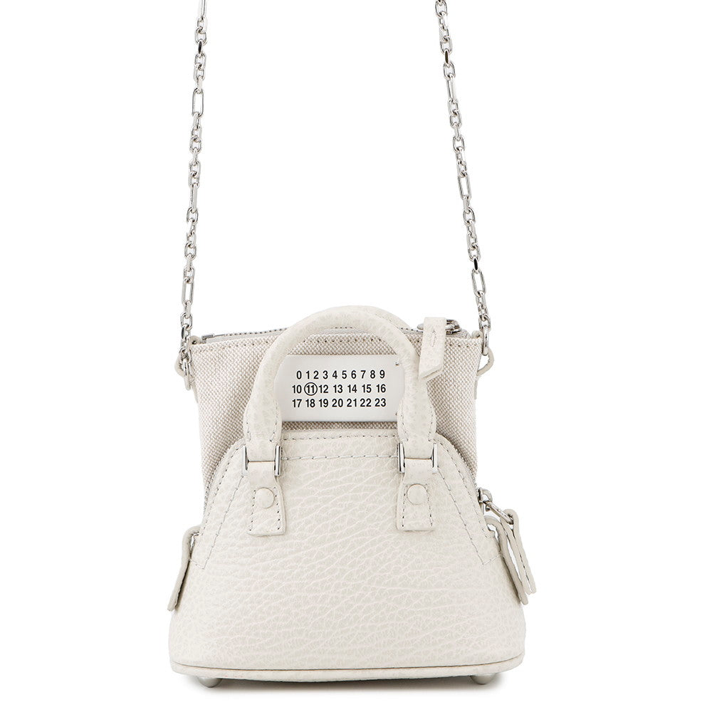 Maison Margiela Maison Margiela 5AC Shoulder Bag GreigeSB3WG0025 Leather Canvas Size baby