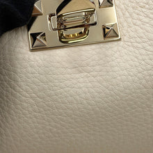 Load image into Gallery viewer, Valentino Garavani Rock Studded Handbag Ivory/Red3W2B0K11VSN Leather
