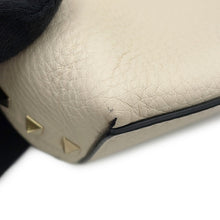 Load image into Gallery viewer, Valentino Garavani Rock Studded Handbag Ivory/Red3W2B0K11VSN Leather
