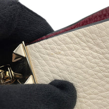 Load image into Gallery viewer, Valentino Garavani Rock Studded Handbag Ivory/Red3W2B0K11VSN Leather
