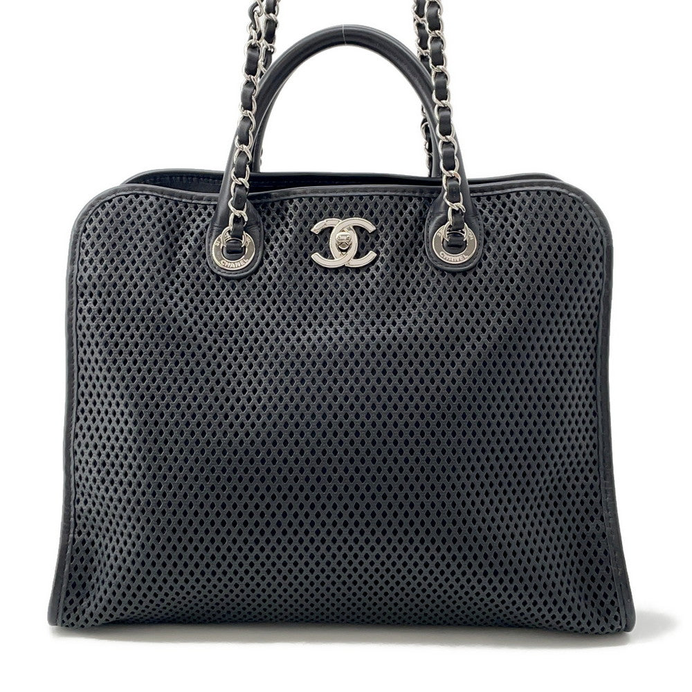 CHANEL French Riviera 2-Way Tote BlackA67654 Leather