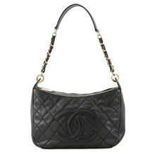 将图像加载到图库查看器中，CHANEL CC Logo One Shoulder Bag BlackA20993 Caviar Leather
