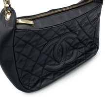 将图像加载到图库查看器中，CHANEL CC Logo One Shoulder Bag BlackA20993 Caviar Leather
