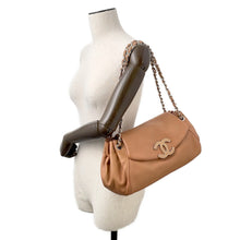 Load image into Gallery viewer, CHANEL CC Logo ChainShoulder Bag Brown Lambskin
