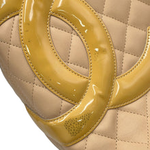 将图像加载到图库查看器中，CHANEL Cambon line Tote Bag BeigeA25167 Lambskin Patent Leather Size Medium
