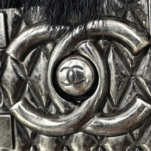Load image into Gallery viewer, CHANEL Boy Chanel ChainShoulder Bag Black Leather Fur Size 23
