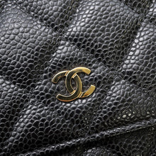 Load image into Gallery viewer, CHANEL Matelasse Chain wallet BlackAP0250 Caviar Leather
