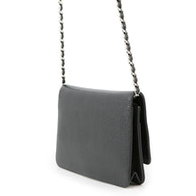 Load image into Gallery viewer, CHANEL CC Logo Chain Wallet BlackA48654 Caviar Leather

