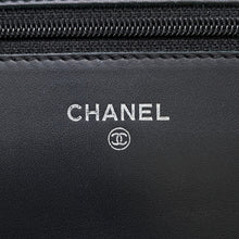 Load image into Gallery viewer, CHANEL CC Logo Chain Wallet BlackA48654 Caviar Leather
