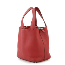 Load image into Gallery viewer, HERMES Picotin Lock Ruby Taurillon Clemence Size PM
