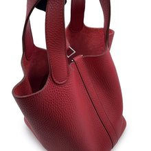Load image into Gallery viewer, HERMES Picotin Lock Ruby Taurillon Clemence Size PM

