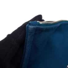 将图像加载到图库查看器中，HERMES Velocipedist Pouch Blue Cotton100%
