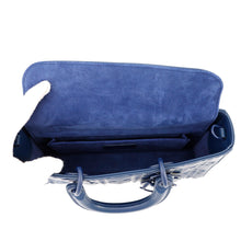 将图像加载到图库查看器中，Dior ★Lady D Joy Cannage 2-Way Bag NavyM0540INEA Leather Size Medium
