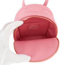 将图像加载到图库查看器中，Dior Cannage Backpack PinkM9222UNGF Leather Size Mini
