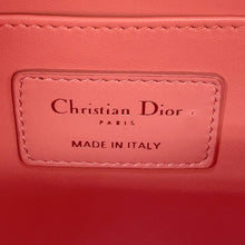 将图像加载到图库查看器中，Dior Cannage Backpack PinkM9222UNGF Leather Size Mini
