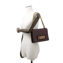 将图像加载到图库查看器中，Dior J&#39;ADIOR ChainShoulder Bordeaux Leather

