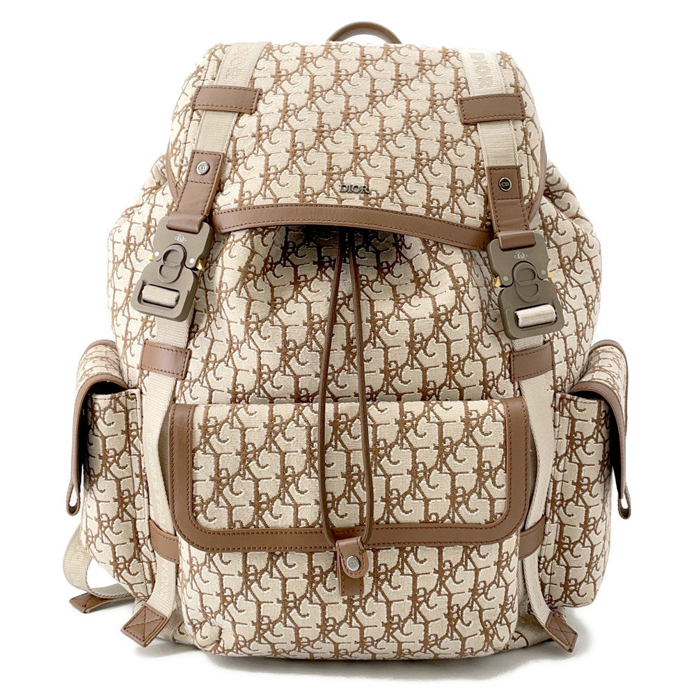 Dior Backpack Cactus JackCollaboration Beige/Brown1ESBA163JOD Canvas Leather