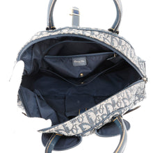 将图像加载到图库查看器中，Dior Trotter double saddle bag Navy Canvas Leather
